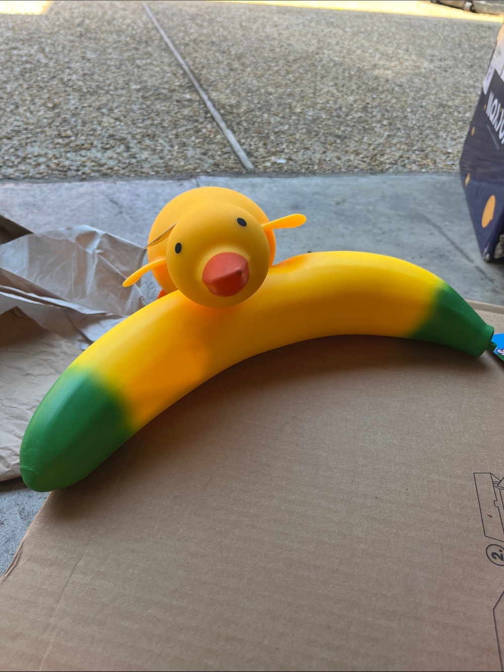 Yellow & Green Banana Duck Plush Toy - Kids Toy